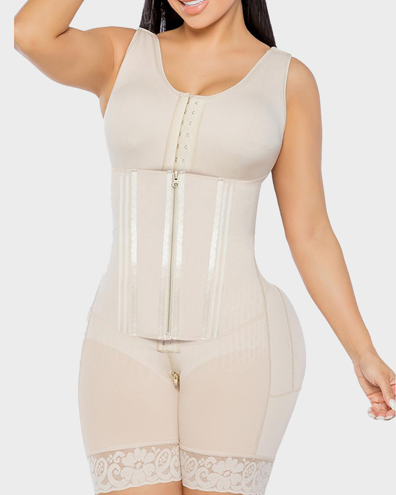 Overbust Colombian Faja Tummy Control Body Shaper Waist Snatched Girdle Shapewear
