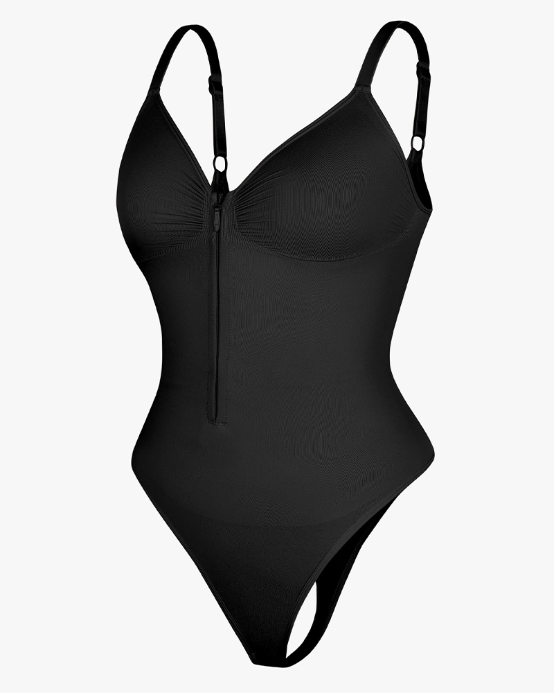 Tummy Control Seamless Zipper Shaping Bodysuit