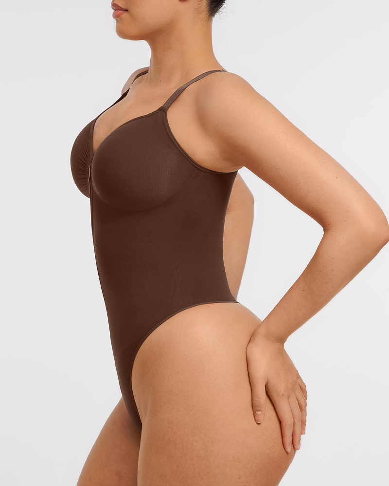 Tummy Control Seamless Zipper Shaping Bodysuit