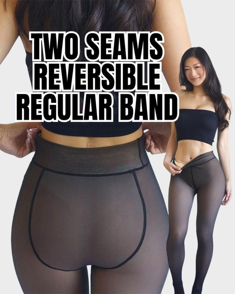 Translucent Fleece Lined Tights For All Skin Tone Two-Seams