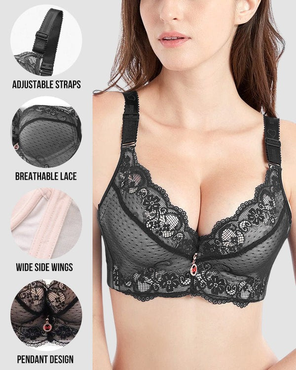 Lace Underwire Padded Push Up Bralette