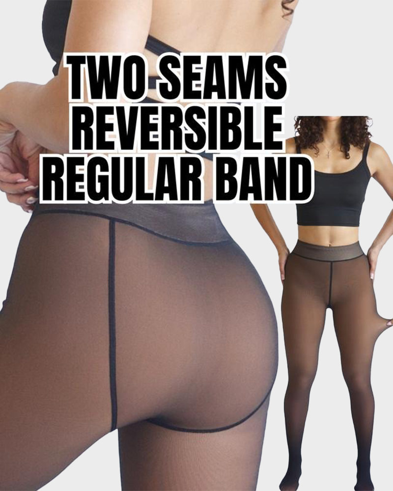 Translucent Fleece Lined Tights For All Skin Tone Two-Seams
