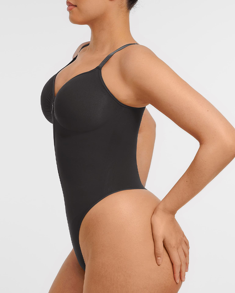 Tummy Control Seamless Zipper Shaping Bodysuit