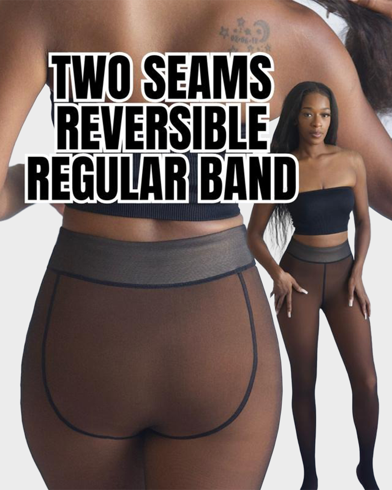 Translucent Fleece Lined Tights For All Skin Tone Two-Seams
