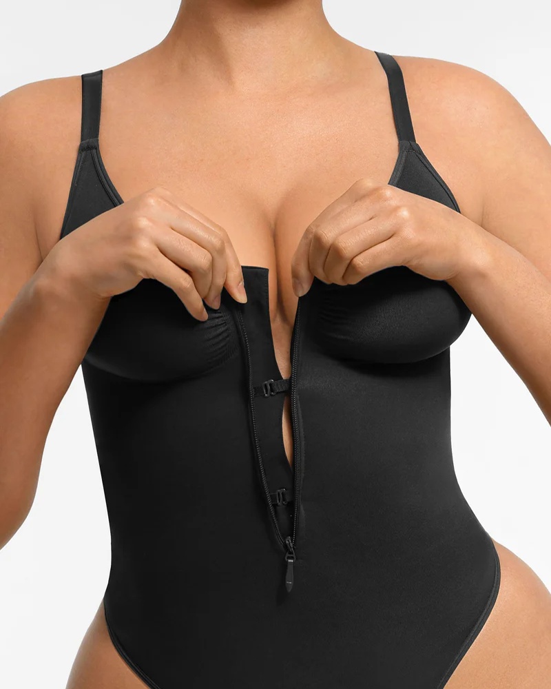Tummy Control Seamless Zipper Shaping Bodysuit