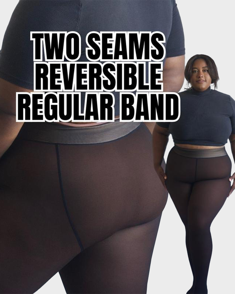 Translucent Fleece Lined Tights For All Skin Tone Two-Seams