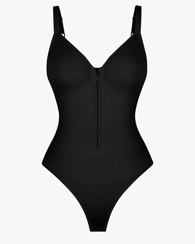 Tummy Control Seamless Zipper Shaping Bodysuit