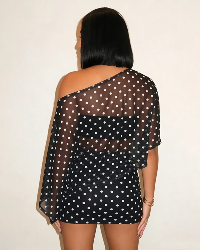 Women's Animal Print Shawl Top & Short Skirt Set Lightweight Comfortable Casual Wear