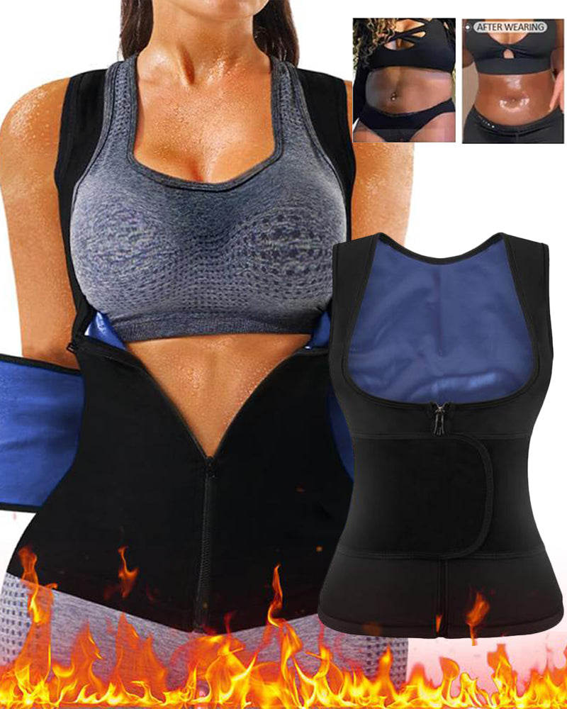 Adjustable Slimming Vest for Women - Tummy Control Sauna Suit