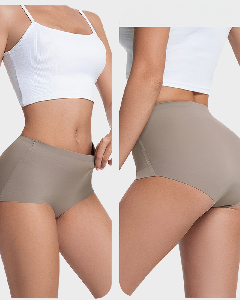 Women's High Waist Seamless Tummy Control Hip Lifting Shapewear Underwear 4/6 Pack