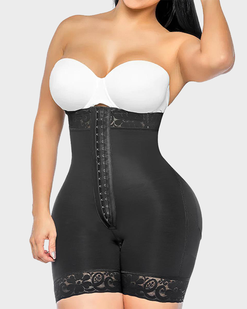 Colombian Faja Shorts Tummy Control Butt Lifter Zipper Crotch Shapewear
