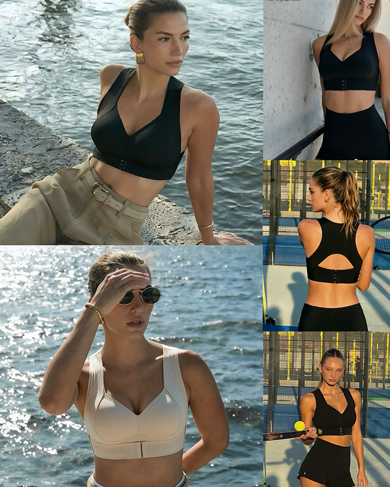 Posture Correction Bra Soft Breathable Non Removable Cups Yoga Sports Bra