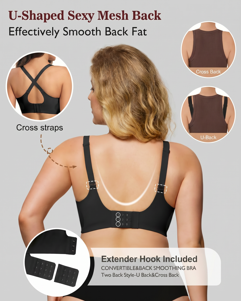Seamless Wireless Full Coverage Push Up No Underwire Everyday Jelly Bra