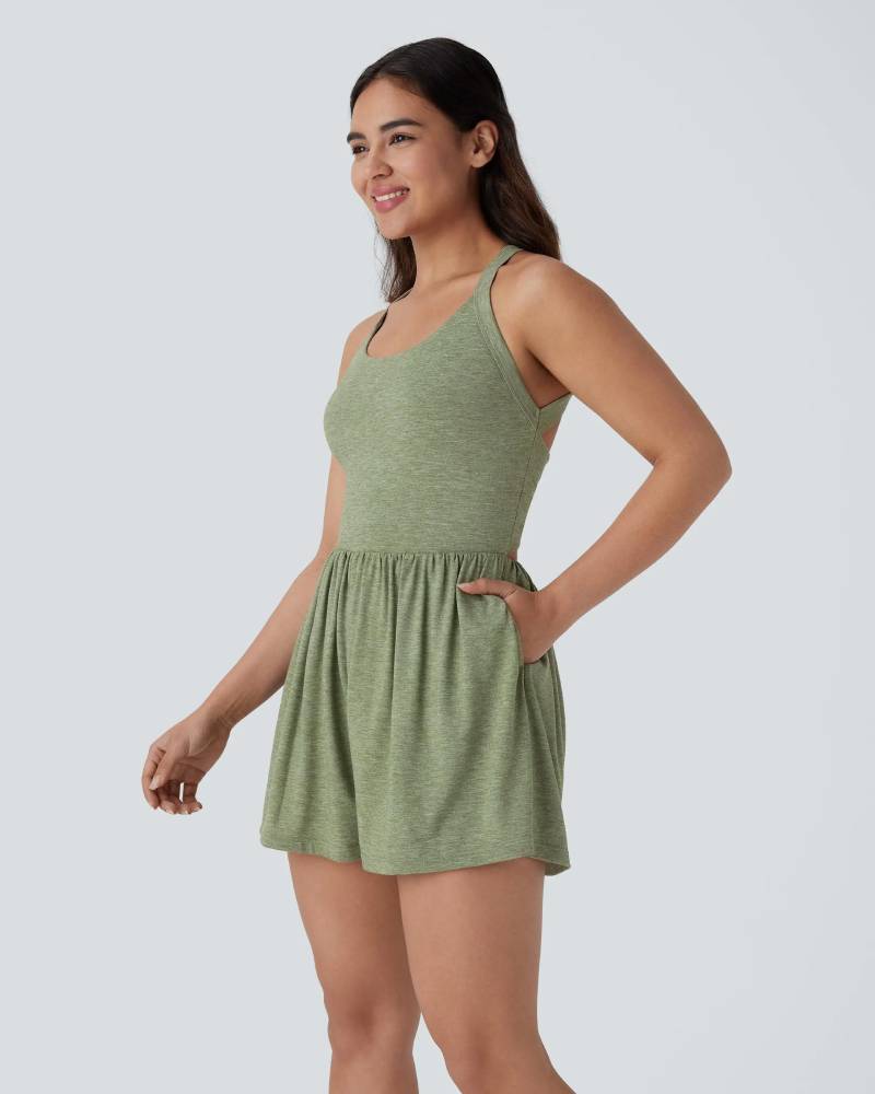 Easy Peezy Sleeveless Pocket 2-in-1 Romper