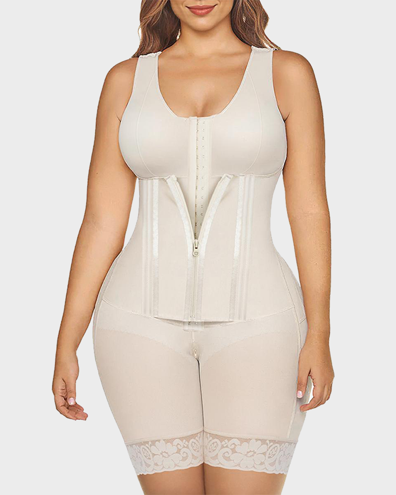 Overbust Colombian Faja Tummy Control Body Shaper Waist Snatched Girdle Shapewear