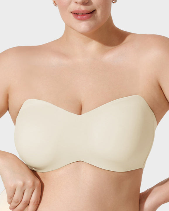 Full Support Non-Slip Convertible Bandeau Bra