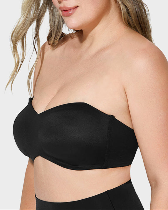 Full Support Non-Slip Convertible Bandeau Bra