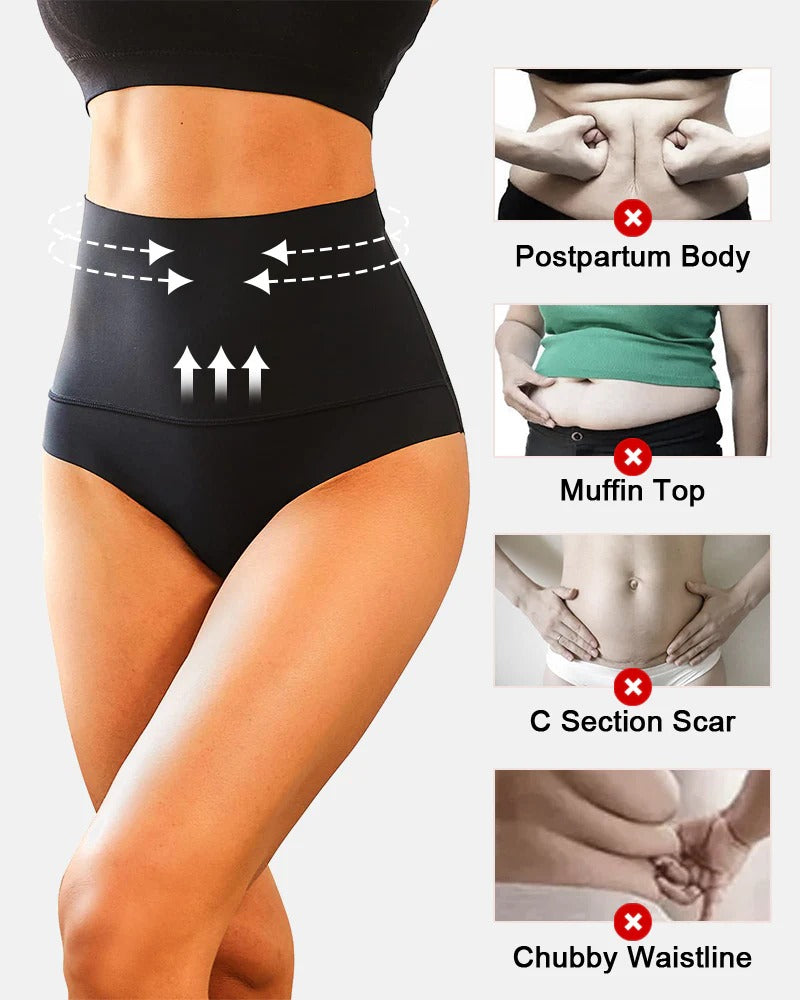 3-Pack High Waisted Tummy Control Briefs