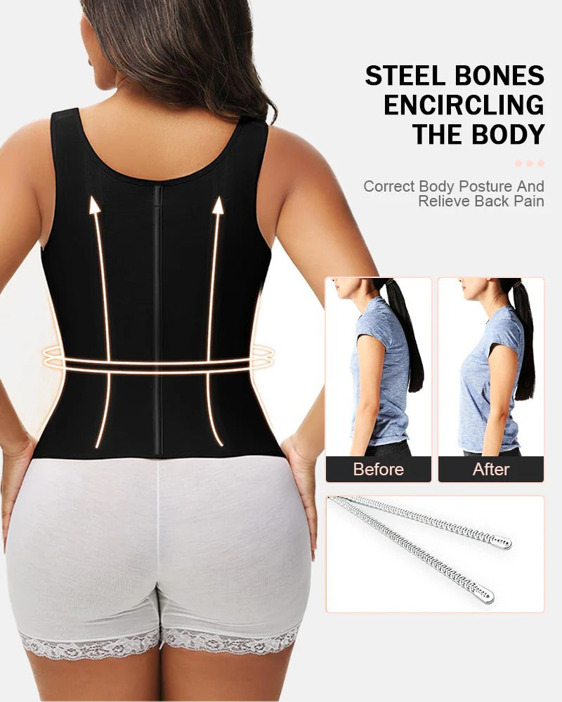 Double Waistband Corset Vest Waist Trainer