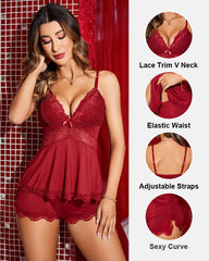 Lace-Trim Modal Cami & Shorts Pajama Set