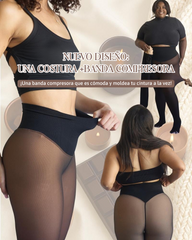 Medias Transparentes Forradas con Vellón para Todo Tipo de Piel (Compresión)