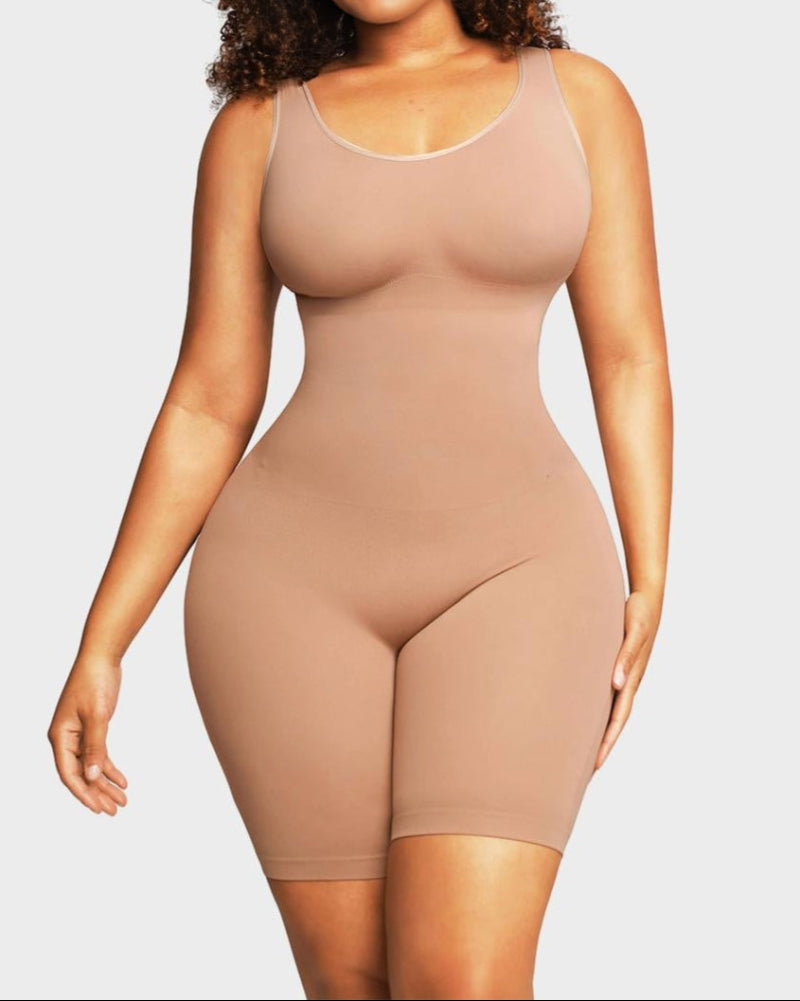 Seamless Sculpting Mid Thigh Bodysuit