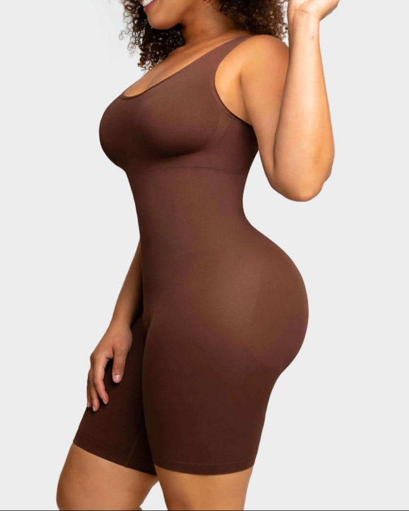 Seamless Sculpting Mid Thigh Bodysuit