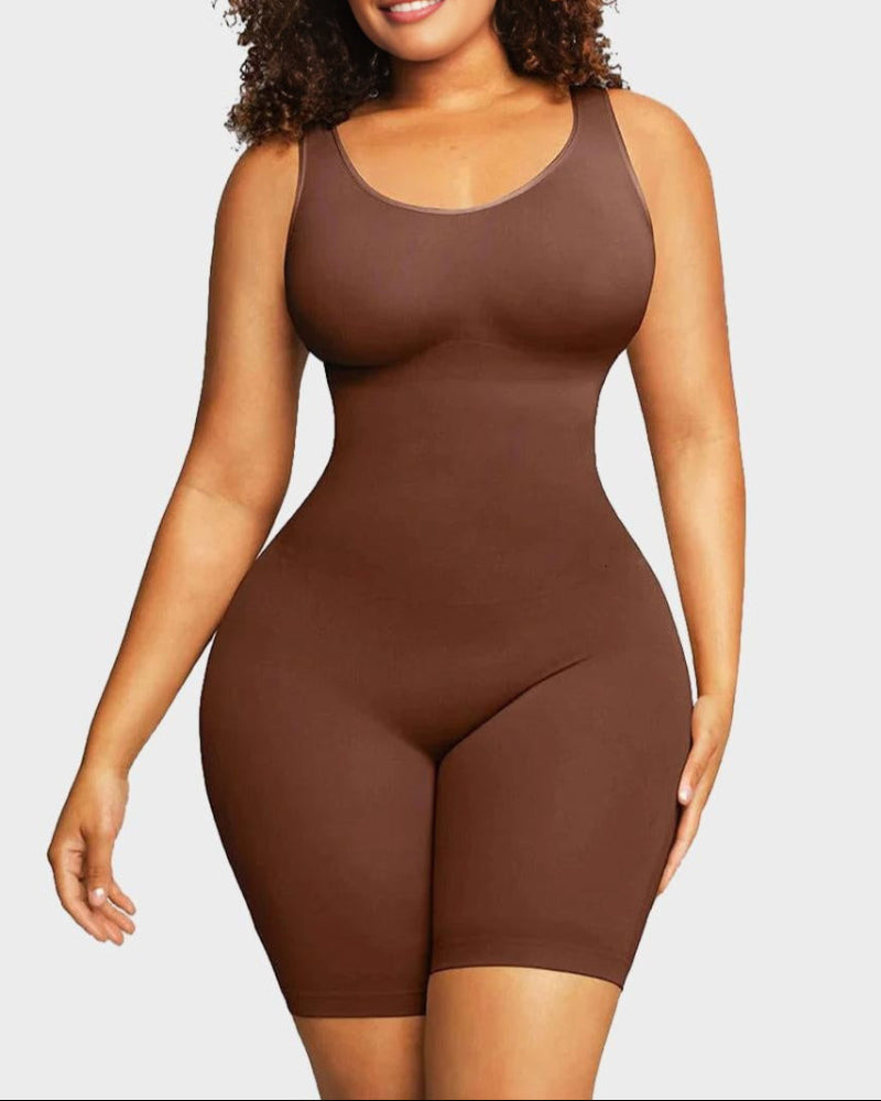Seamless Sculpting Mid Thigh Bodysuit